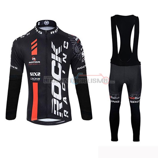 Abbigliamento Ciclismo Rock Racing SIDI Manica Lunga 2019 Nero